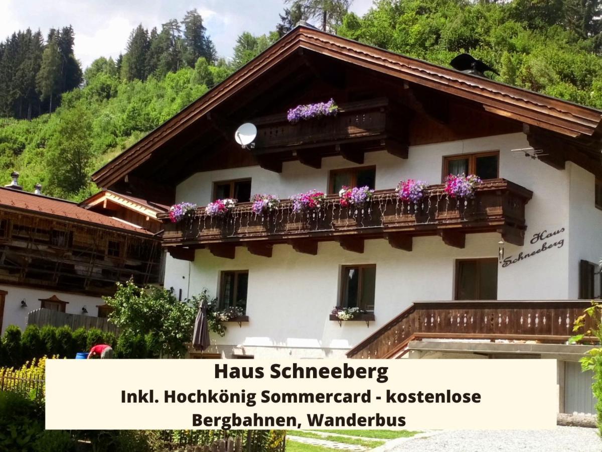 Haus Schneeberg Mit Hochkoenig Card Apartamento Mühlbach am Hochkönig Exterior foto